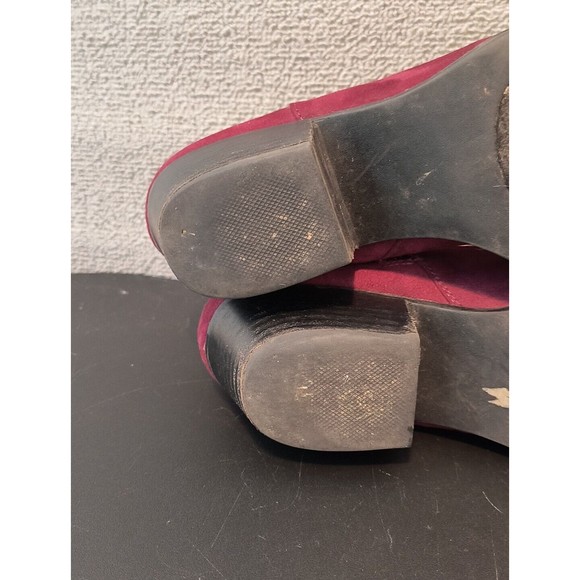 Carlos by Carlos Santana Western Ankle Boots Women's 6.5 Red Burgundy Floral2070 - Picture 7 of 10